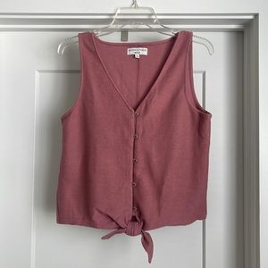 Madewell Button Down Tank Top